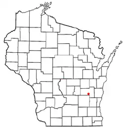 Location of Byron, Wisconsin