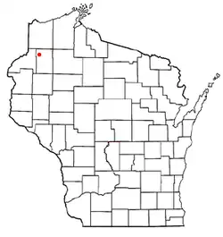 Location of Chicog, Wisconsin