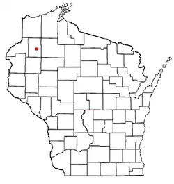 Location of Crystal, Wisconsin