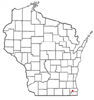 Location of Eagle Lake, Wisconsin