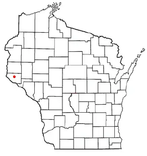 Location of Ellsworth (town), Wisconsin