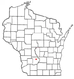 Location of the Town of  Excelsior, Wisconsin
