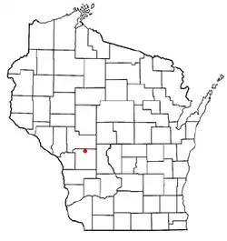 Location of Grant, Monroe County, Wisconsin
