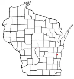 Location of Greenbush, Wisconsin