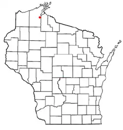 Location of Kelly, Wisconsin