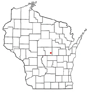 Location of Lanark, Wisconsin