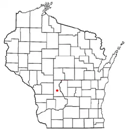 Location of Lisbon, Wisconsin