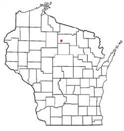 Location of Little Rice, Wisconsin
