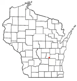 Location of Mackford, Wisconsin