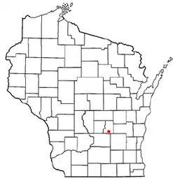 Location of Manchester, Wisconsin