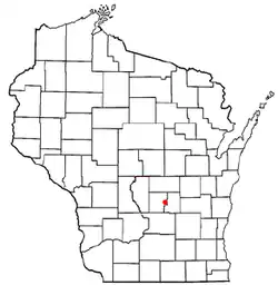 Location of Mecan, Wisconsin