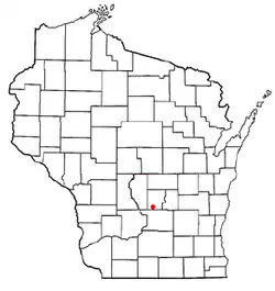 Location of Moundville, Wisconsin