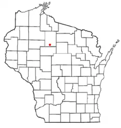 Location of Ogema, Wisconsin