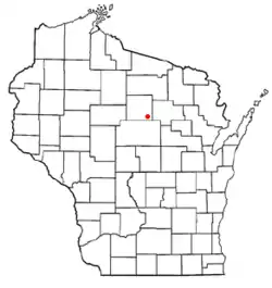 Location of Pine River, Wisconsin