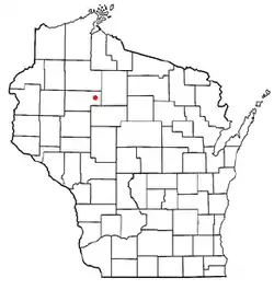 Location of Richland, Rusk County, Wisconsin