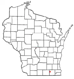 Location of the Town of Richmond, Wisconsin
