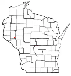 Location of Rock Creek, Wisconsin