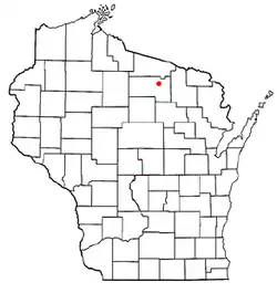 Location of Sugar Camp, Wisconsin