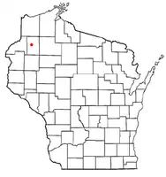 Location of Trego, Wisconsin