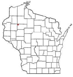 Location of Wilson, Rusk County, Wisconsin