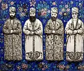 Molded tile, mid-19th century Iran, Brooklyn Museum