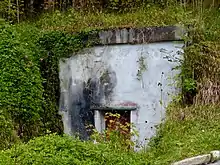 Colour photograph of a concrete structure