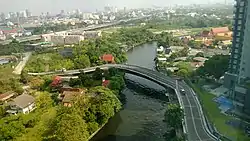 Saphan San Samran, a bridge crossing Khlong Phra Khanong, Phra Khanong Nuea