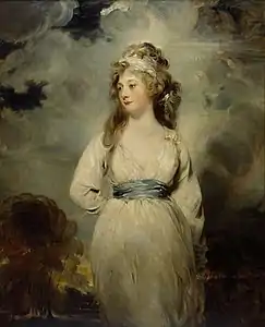 His second wife, Amelia Stewart, Viscountess Castlereagh