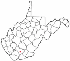 Location of Crab Orchard, West Virginia