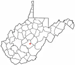 Location of Craigsville, West Virginia
