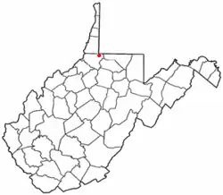 Location of Littleton, West Virginia