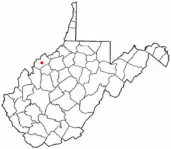 Location of Mineralwells, West Virginia