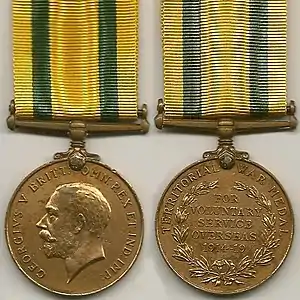 Photo of the Territorial War Medal