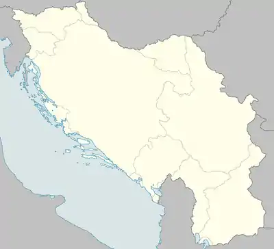 Garavice is located in Occupied Yugoslavia