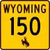 Wyoming Highway 150 marker
