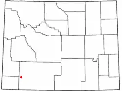 Location of Little America, Wyoming