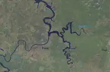 Crossing of the rivers Chusovaya (tributary) and Kama