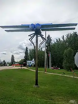 Dragonfly Sculpture in Wabamun, Alberta