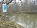 Wabash River in Limberlost Recreation Area, south of Berne, Indiana.