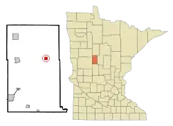 Location of Nimrod, Minnesota