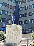 Richard Wagner Monument in Leipzig on a pedestal by Max Klinger