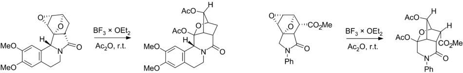 Some examples of Wagner-Meerwein rearrangement in heterocyclic series