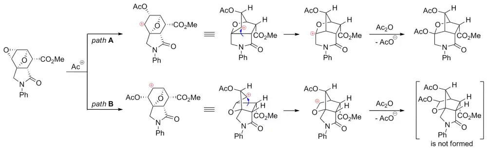Plausible mechanisms of the Wagner-Meerwein rearrangement of diepoxyisoindoles