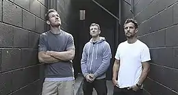 Left to right: Tim Commerford, Mathias Wakrat and Laurent Grangeon