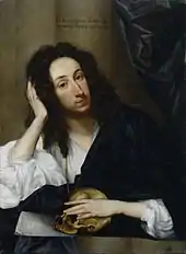 Robert Walker's portrait of diarist John Evelyn; 1648.