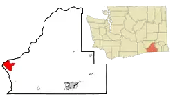 Location of Burbank, Washington