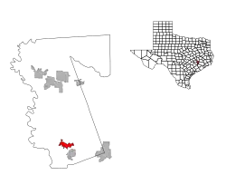 Location of Pattison, Texas