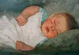 Wally Moes (1900): Sleeping baby