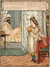 "The better to see you with": woodcut by Walter Crane