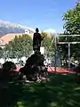 Statue in the Waltherpark, Innsbruck, Austria